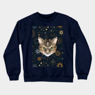 Space cat Crewneck Sweatshirt